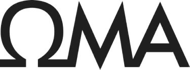 A STYLIZED UPPERCASE OMEGA SYMBOL FOLLOWED BY A STYLIZED LETTER M AND A STYLIZED LETTER A