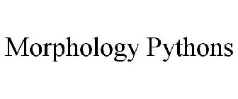 MORPHOLOGY PYTHONS