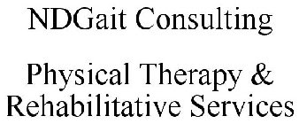 NDGAIT CONSULTING PHYSICAL THERAPY & REHABILITATIVE SERVICES