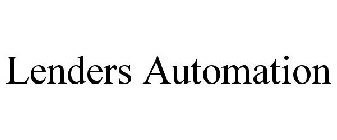 LENDERS AUTOMATION