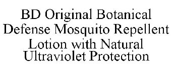 BD ORIGINAL BOTANICAL DEFENSE MOSQUITO REPELLENT LOTION WITH NATURAL ULTRAVIOLET PROTECTION