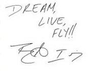 DREAM, LIVE, FLY!! BARRINGTON IRVING