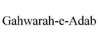 GAHWARAH-E-ADAB