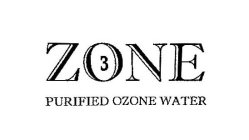 ZONE PURIFIED OZONE WATER THREE