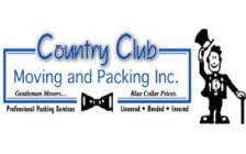COUNTRY CLUB MOVING AND PACKING INC. GENTLEMAN MOVERS.. BLUE COLLAR PRICES.PROFESSIONAL PACKING SERVICES LICENSED · BONDED · INSURED