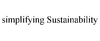 SIMPLIFYING SUSTAINABILITY