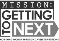 MISSION: GETTING TO NEXT POWERING WOMENTHROUGH CAREER TRANSITIONS