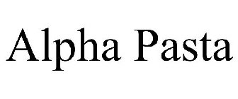 ALPHA PASTA