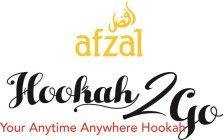 AFZAL HOOKAH 2 GO YOUR ANYTIME ANYWHERE HOOKAH