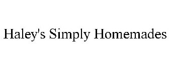 HALEY'S SIMPLY HOMEMADES