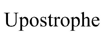 UPOSTROPHE