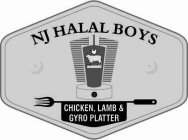 NJ HALAL BOYS CHICKEN, LAMB & GYRO PLATTER