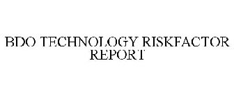 BDO TECHNOLOGY RISKFACTOR REPORT