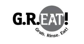G.R.EAT! GRAB. RINSE. EAT.