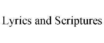 LYRICS AND SCRIPTURES