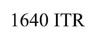 1640 ITR