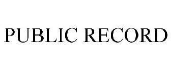 PUBLIC RECORD