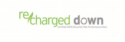 RE-CHARGED DOWN CERTIFIED 100% RECYCLEDHIGH PERFORMANCE DOWN