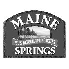 MAINE SPRINGS 100% NATURAL SPRING WATER