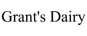 GRANT'S DAIRY