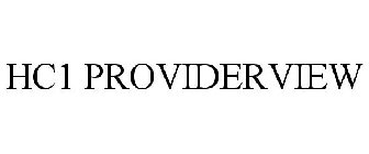 HC1 PROVIDERVIEW