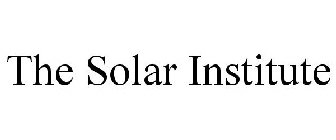 THE SOLAR INSTITUTE