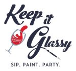 KEEP IT GLASSY SIP. PAINT. PARTY.
