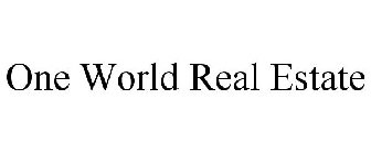 ONE WORLD REAL ESTATE