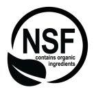 NSF CONTAINS ORGANIC INGREDIENTS