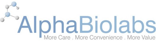 ALPHABIOLABS MORE CARE. MORE CONVENIENCE. MORE VALUE.