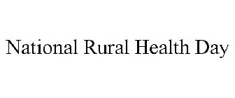 NATIONAL RURAL HEALTH DAY