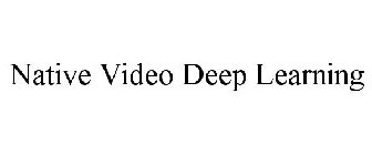 NATIVE VIDEO DEEP LEARNING