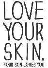 LOVE YOUR SKIN. YOUR SKIN LOVES YOU
