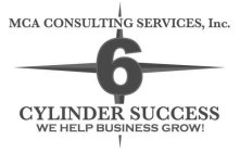 MCA CONSULTING SERVICES, INC. 6 CYLINDER SUCCESS WE HELP BUSINESS GROW!
