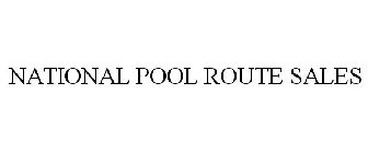 NATIONAL POOL ROUTE SALES