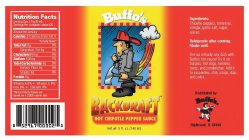 BUFFO'S BACKDRAFT HOT CHIPOTLE PEPPER SAUCE