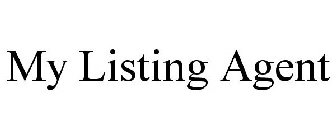 MY LISTING AGENT