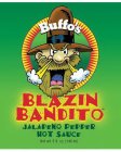 BUFFO'S BLAZIN BANDITO JALAPENO PEPPER HOT SAUCE