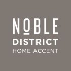 NOBLE DISTRICT HOME ACCENT THE O IS UNDERSCORED