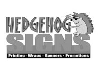 HEDGEHOG SIGNS PRINTING · WRAPS · BANNERS · POMOTIONS