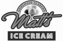 MATT'S HOMEMADE ALABAMA ICE CREAM