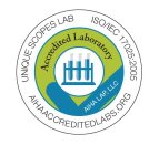 UNIQUE SCOPES LAB ISO/IEC 17025:2005 AIHA ACCREDITEDLABS.ORG ACCREDITED LABORATORY AIHA LAP, LLC