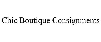 CHIC BOUTIQUE CONSIGNMENTS