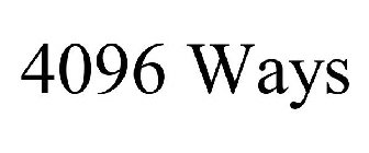 4096 WAYS