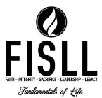 FISLL FAITH - INTEGRITY - SACRIFICE - LEADERSHIP - LEGACY FUNDAMENTALS OF LIFE