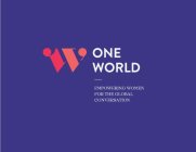 ONE WORLD EMPOWERING WOMEN FOR THE GLOBAL CONVERSATION