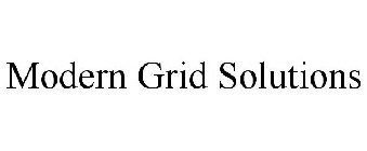 MODERN GRID SOLUTIONS