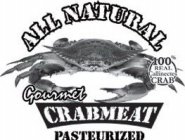 ALL NATURAL 100% REAL CALLINECTES CRAB GOURMET CRABMEAT PASTEURIZED