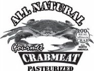 ALL NATURAL 100% REAL CALLINECTES CRAB FROM NORTH AMERICA GOURMET CRABMEAT PASTEURIZED