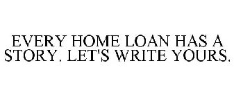 EVERY HOME LOAN HAS A STORY. LET'S WRITE YOURS.